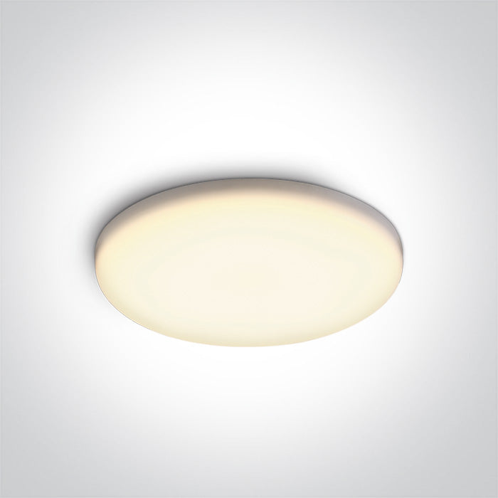ONE Light Recessed LED Downlight 15W 1250lm 3000K CRI90 IP65 White 10115CF/W