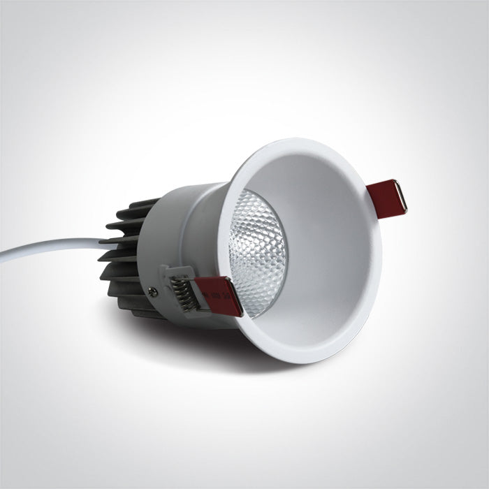 ONE Light Recessed LED Downlight 15W 1275lm 3000K CRI90 IP20 White 10115FD/W/W