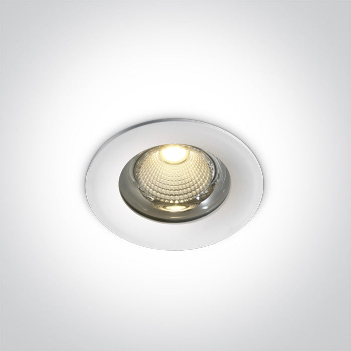 ONE Light Recessed LED Downlight 15W 1125lm 3000K CRI80 IP65 White 10115G/W/W