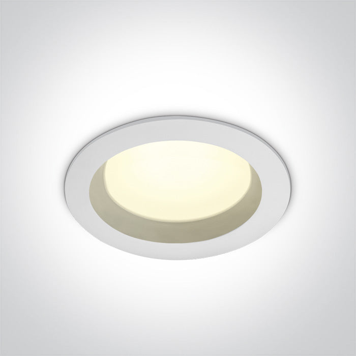 ONE Light Recessed LED Downlight 18W 1400lm 4000K CRI80 IP54 White 10118B/W/C