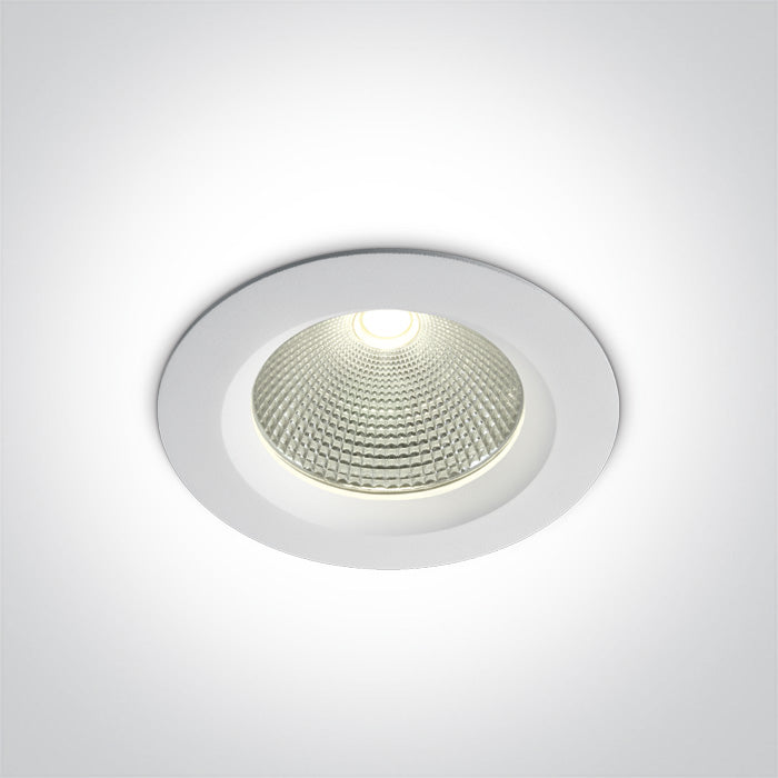 ONE Light Recessed LED Downlight 20W 1800lm 4000K CRI90 IP20 White 10120CA/W/C