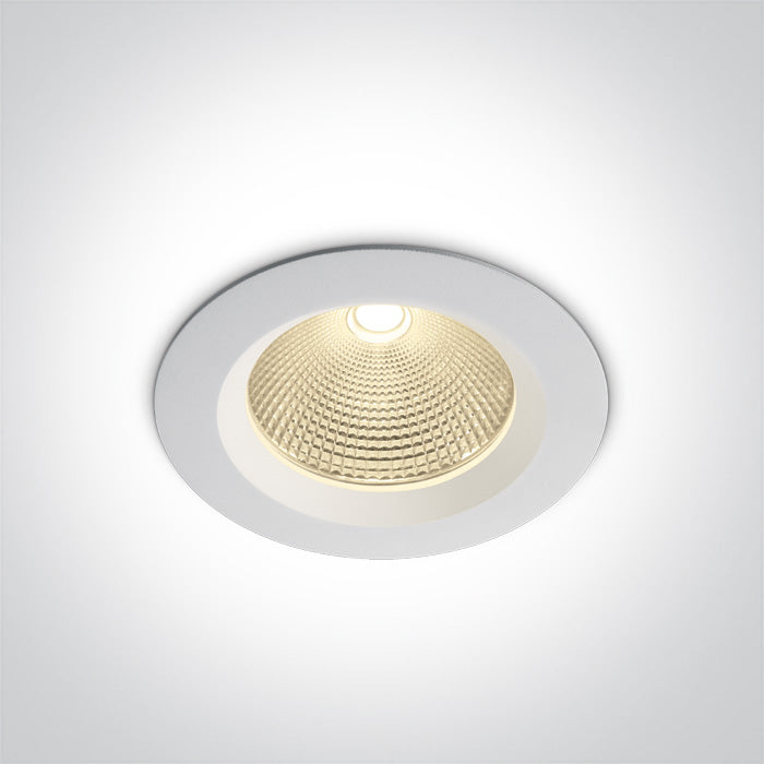 ONE Light Recessed LED Downlight 20W 1800lm 3000K CRI80 IP20 White 10120CA/W/W