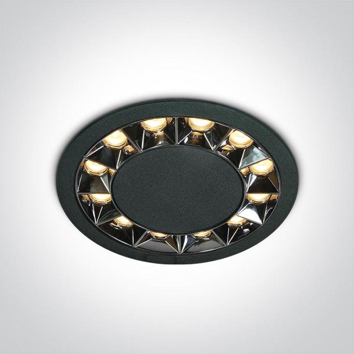 ONE Light | 10120X/B/W BLACK RECESSED LED 20W WW IP20 38deg 230V DARK LIGHT - OEM NORDIC - Quality Parts Distribution