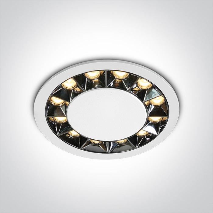 ONE Light | 10120X/W/W WHITE RECESSED LED 20W WW IP20 38deg 230V DARK LIGHT - OEM NORDIC - Quality Parts Distribution