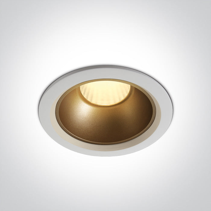 ONE Light Recessed LED Downlight 20W 1600lm 3000K CRI80 IP20 White 10120Z/W/W