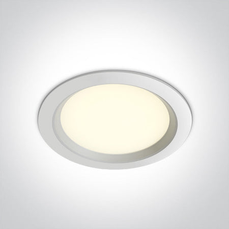 ONE Light Recessed LED Downlight 24W 1700lm 3000K CRI80 IP20 White 10124T/W/W