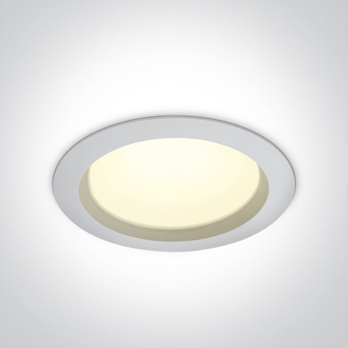 ONE Light Recessed LED Downlight 25W 2000lm 4000K CRI80 IP54 White 10125B/W/C