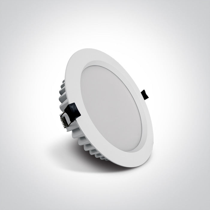 ONE Light Recessed LED Downlight 25W 2000lm 4000K CRI80 IP54 White 10125B/W/C
