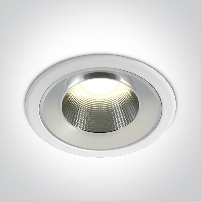 ONE Light Recessed LED Downlight 25W 2400lm 4000K CRI80 IP54 White 10125TD/W/C