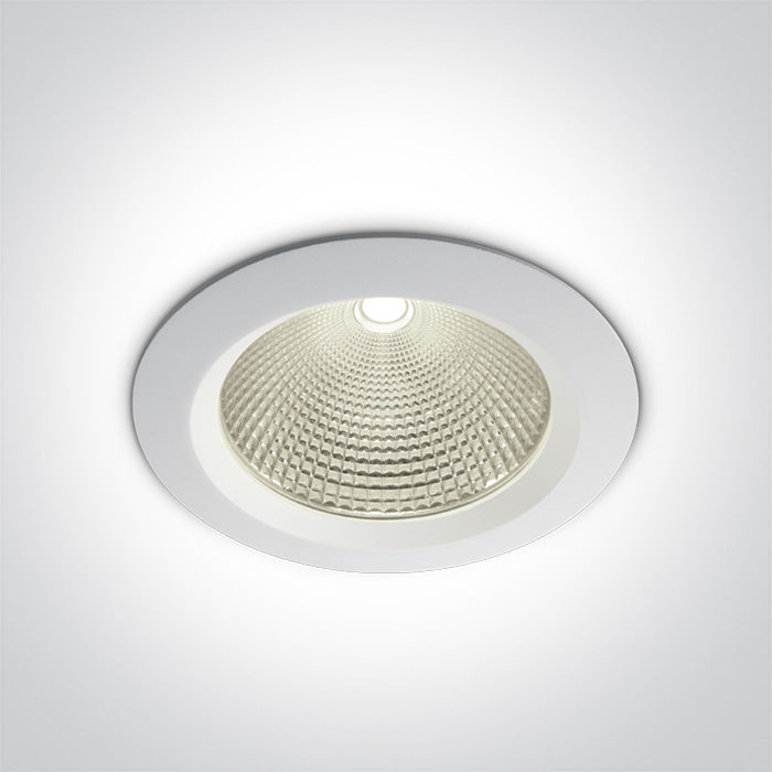 ONE Light Recessed LED Downlight 30W 2700lm 4000K CRI90 IP20 White 10130CA/W/C
