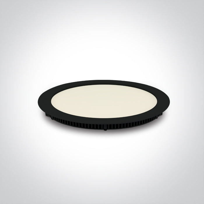 ONE Light Recessed LED Downlight 30W 3300lm 3000K-4000K-5700K CRI80 IP20 Black 10130FA/B/V