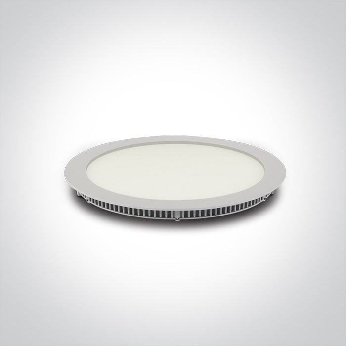 ONE Light Recessed LED Downlight 30W 1800lm 3000K CRI80 IP40 White 10130FA/W/W