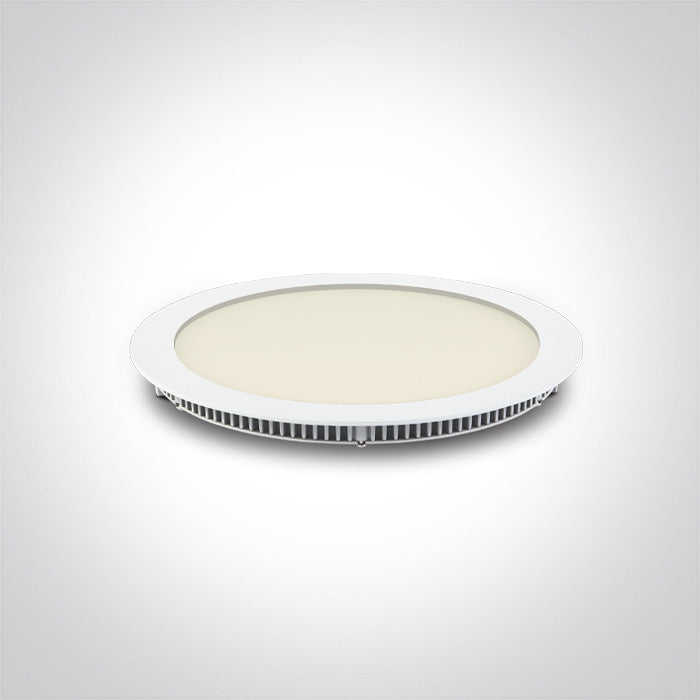 ONE Light Recessed LED Downlight 30W 3300lm 3000K-4000K-5700K CRI80 IP20 White 10130FA/W/V