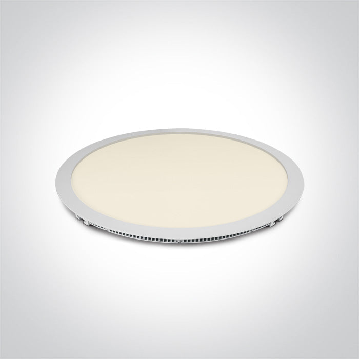 ONE Light Recessed LED Downlight 40W 3400lm 3000K CRI90 IP40 White 10140F/W/W