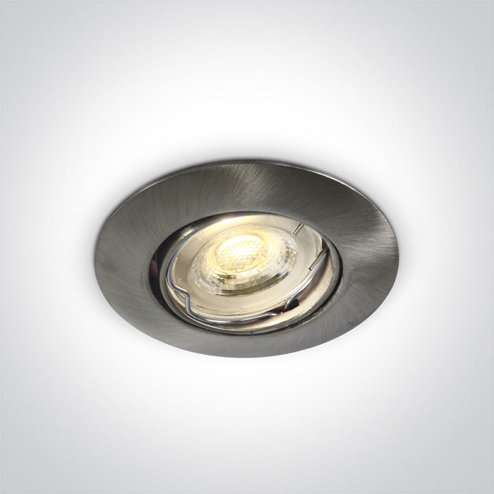 ONE Light Recessed LED Downlight GU4 35W IP20 Brushed Chrome 11103A/MC