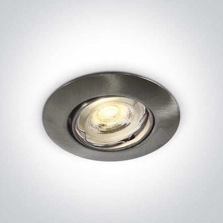 ONE Light Recessed LED Downlight GU4 35W IP20 Brushed Chrome 11103A/MC