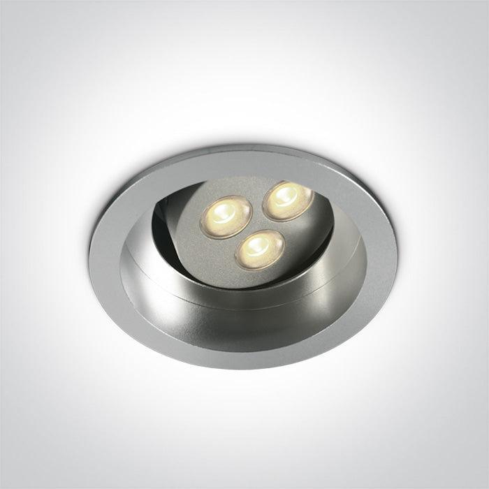 ONE Light | 11103D/G/W GREY LED 3w WW SEMI-TRIMLESS 350mA - OEM NORDIC - Quality Parts Distribution