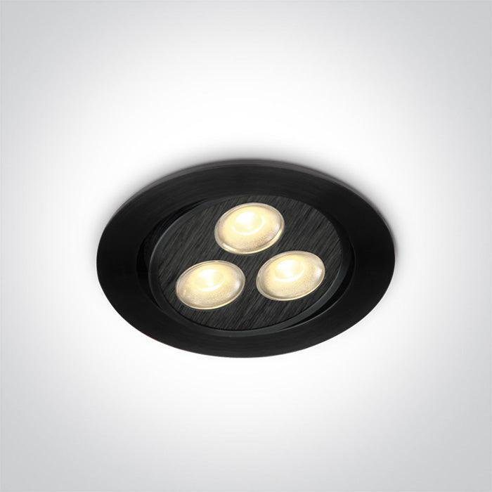 ONE Light | 11103LB/W/35 BLACK LED WW 3w 35d 350mA - OEM NORDIC - Quality Parts Distribution