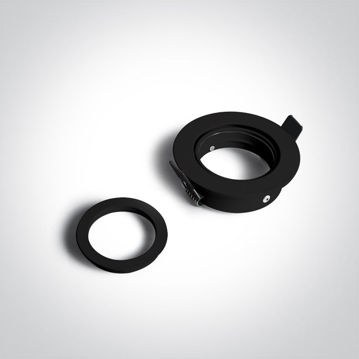 ONE Light Recessed LED Downlight GU10 10W IP20 Black 11105A1/B
