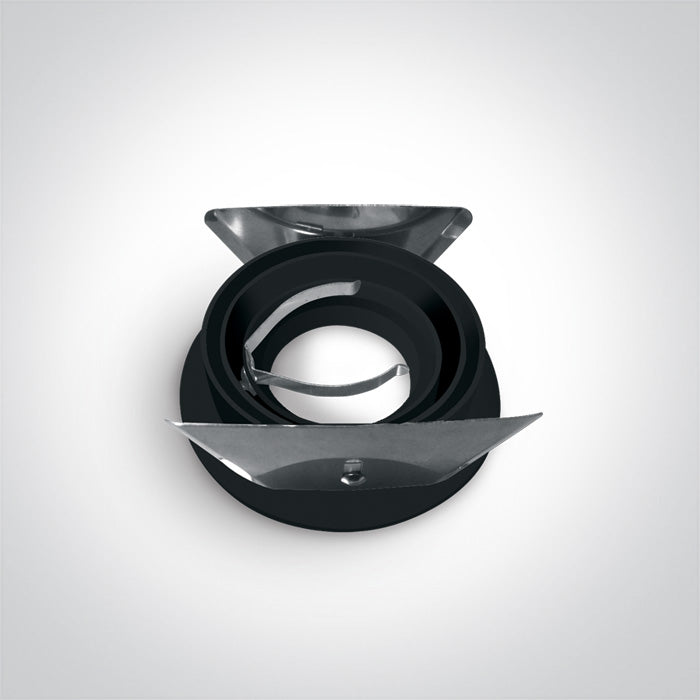 ONE Light Recessed LED Downlight GU10 10W IP20 Black 11105ABGL/B