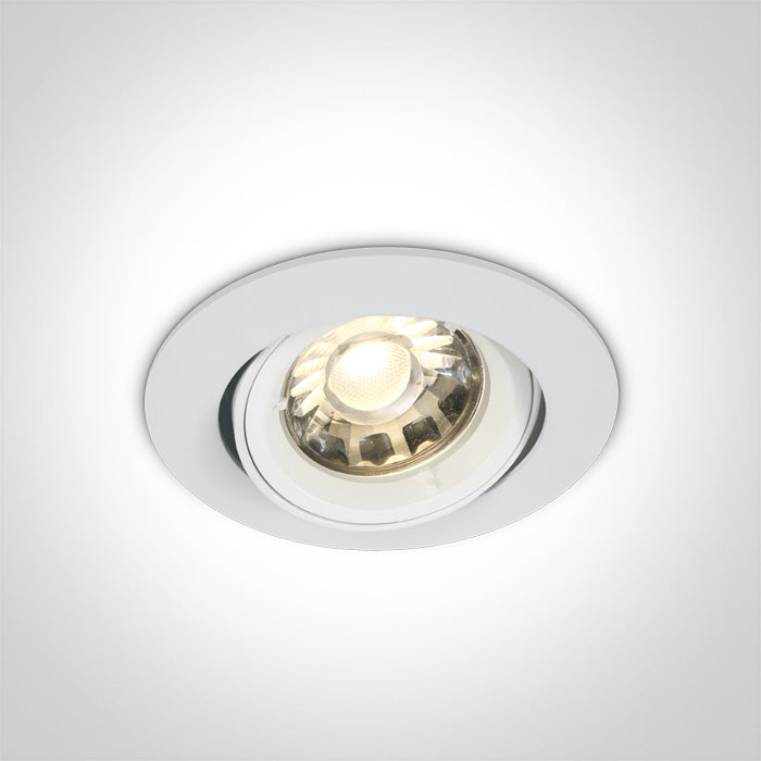 ONE Light Recessed LED Downlight GU5.3 50W IP20 White 11105C/W