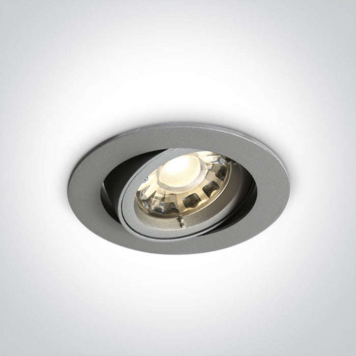 ONE Light Adjustable Recessed Spot 10W IP20 Grey 11105CGU/G
