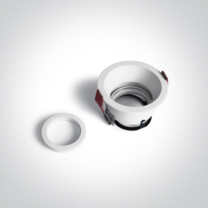 ONE Light Recessed LED Downlight GU10 10W IP20 White 11105D4/W