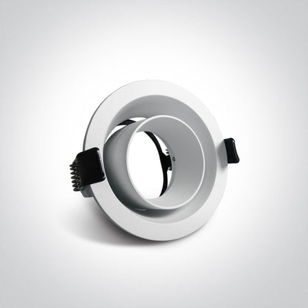 ONE Light Recessed LED Downlight GU10 10W IP20 White 11105D8/W