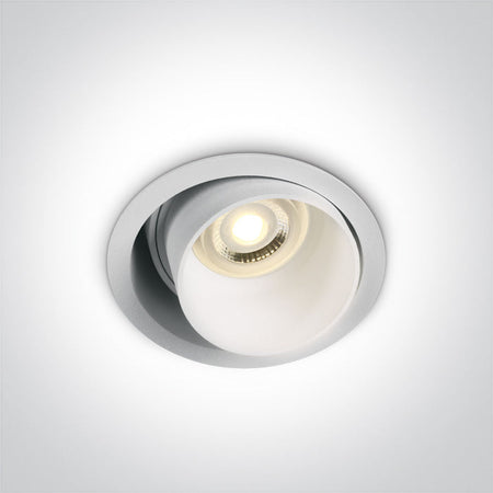 ONE Light Recessed LED Downlight GU10 10W IP20 White 11105D8/W