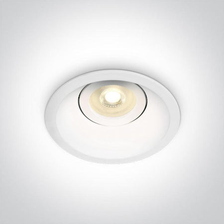 ONE Light | 11105DT/W WHITE GU10 10w DARK LIGHT ADJUSTABLE - OEM NORDIC - Quality Parts Distribution