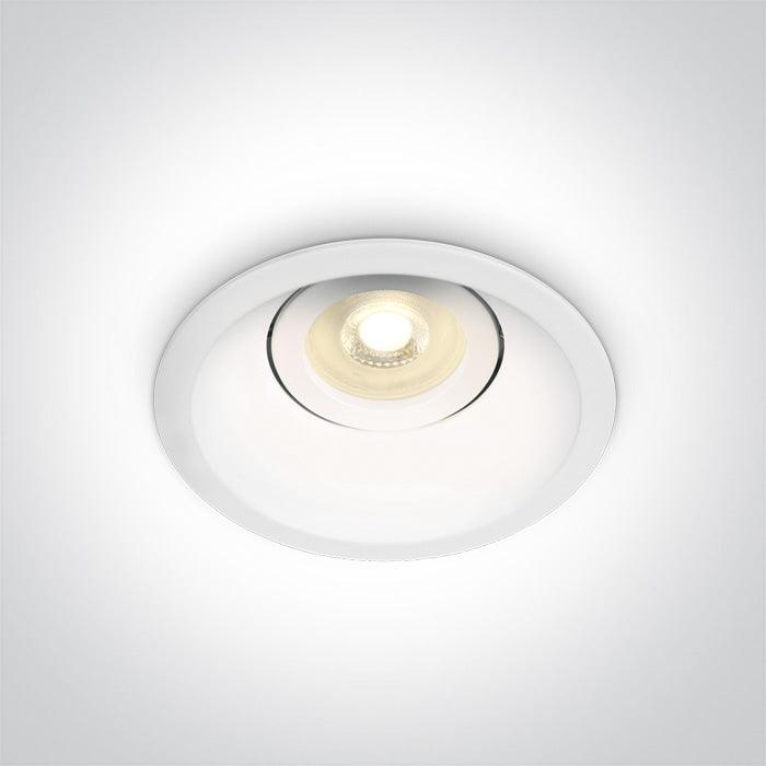 ONE Light | 11105DT/W WHITE GU10 10w DARK LIGHT ADJUSTABLE - OEM NORDIC - Quality Parts Distribution