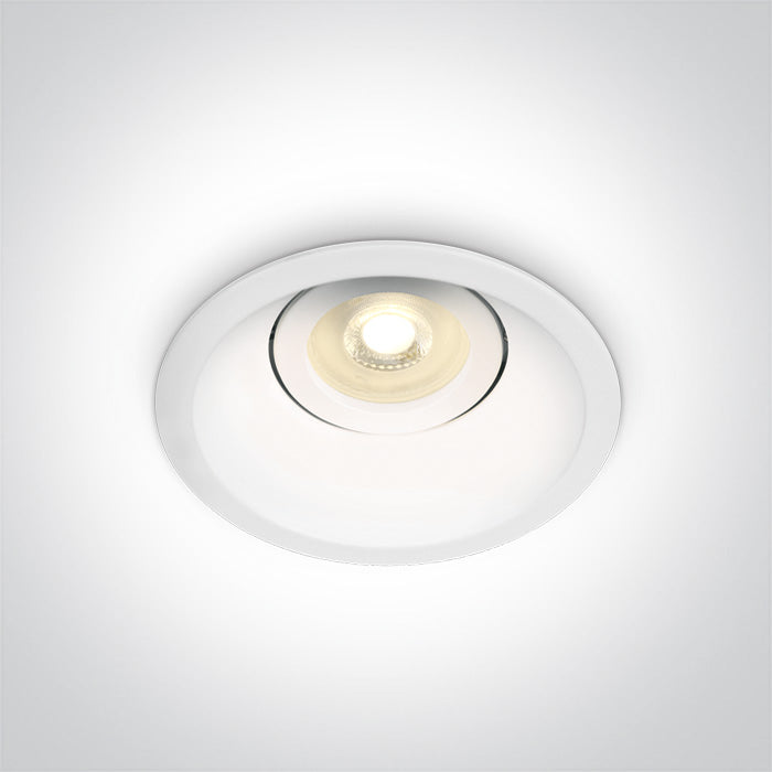 ONE Light Recessed LED Downlight GU10 10W IP20 White 11105DT/W