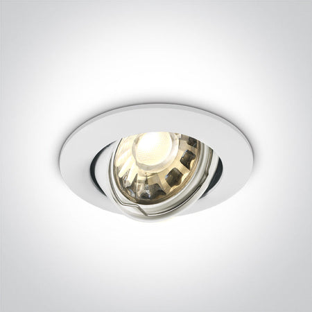 ONE Light Recessed LED Downlight GU10 10W IP20 White 11105GU/W