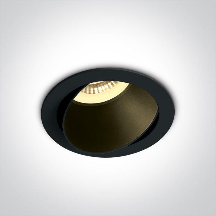 ONE Light | 11105M/B/B BLACK GU10 10W BLACK REFLECTOR DARK LIGHT ADJUSTABLE - OEM NORDIC - Quality Parts Distribution