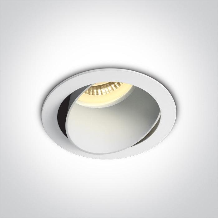 ONE Light | 11105M/W/W WHITE GU10 10W WHITE REFLECTOR DARK LIGHT ADJUSTABLE - OEM NORDIC - Quality Parts Distribution