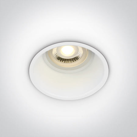 ONE Light Recessed LED Downlight GU10 10W IP20 White 11105TG/W