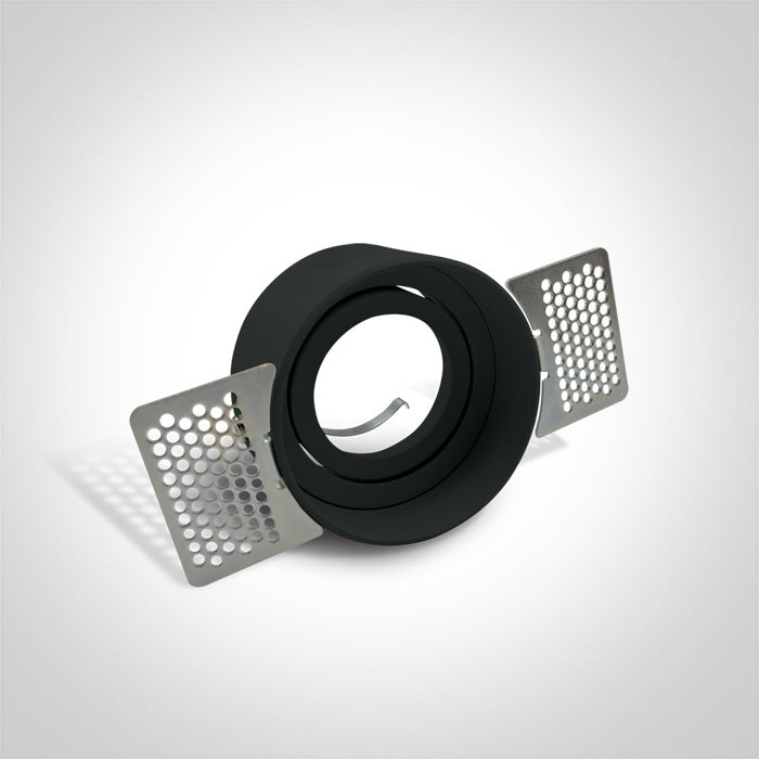 ONE Light Recessed LED Downlight GU10 10W IP20 Black 11105TR/B