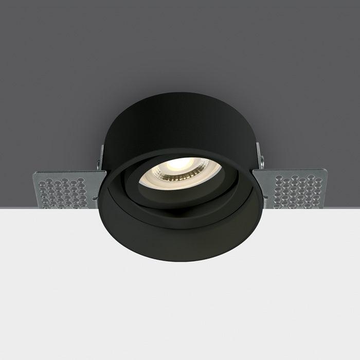 ONE Light | 11105TR/B BLACK GU10 10W TRIMLESS DARK LIGHT ADJUSTABLE - OEM NORDIC - Quality Parts Distribution