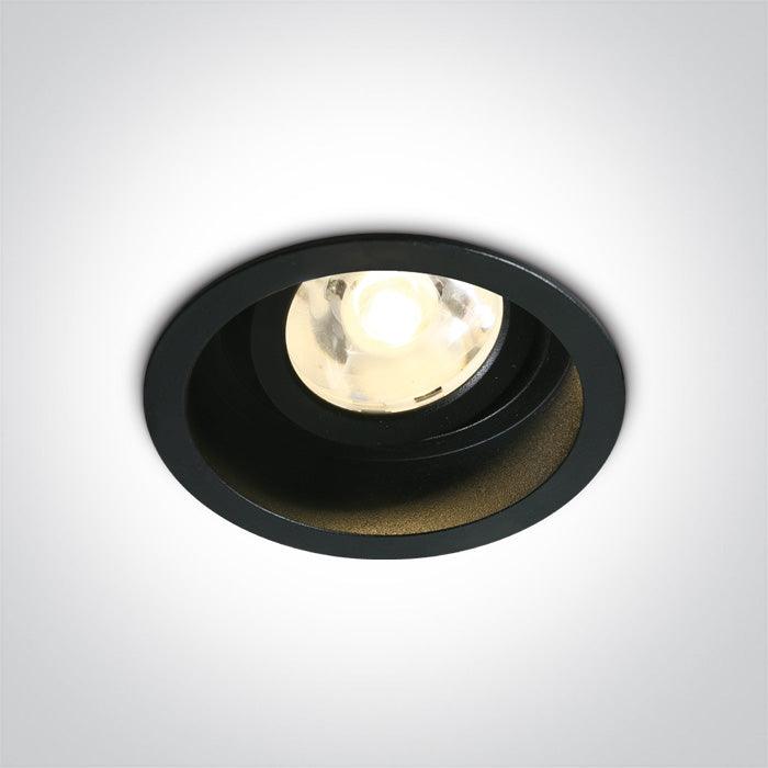 ONE Light | 11106DB/B/W BLACK LED 6W WW 4deg 500mA ADJUSTABLE DARK LIGHT - OEM NORDIC - Quality Parts Distribution