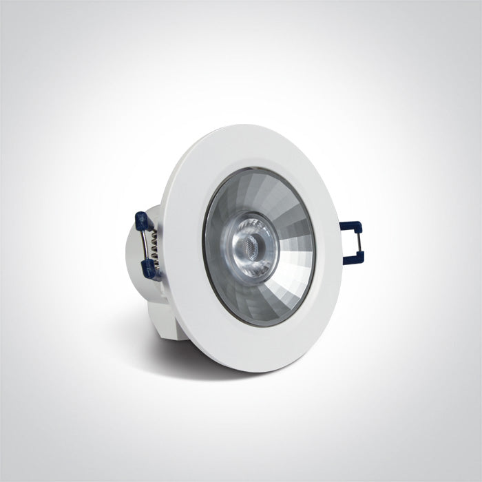 ONE Light Recessed LED Downlight 6W 345lm 3000K CRI80 IP20 11106K/W
