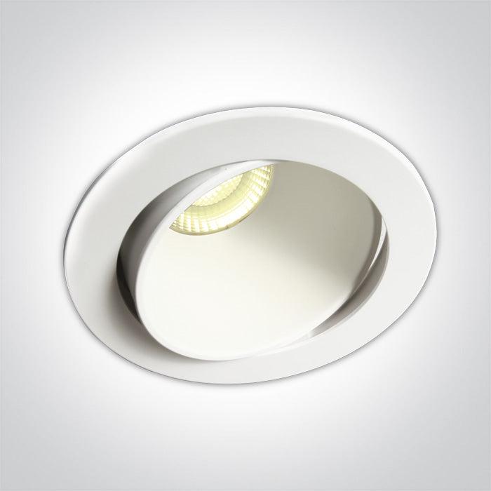 ONE Light | 11106PK/W/W WHITE 8W WW IP54 ADJUSTABLE DARK LIGHT 230V 60deg TRIAC DIMMABLE - OEM NORDIC - Quality Parts Distribution