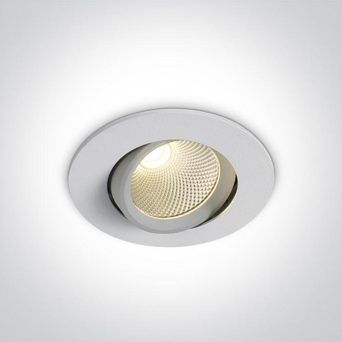 ONE Light | 11107B/W/W WHITE LED 7W WW 60deg 230V ADJUSTABLE - OEM NORDIC - Quality Parts Distribution