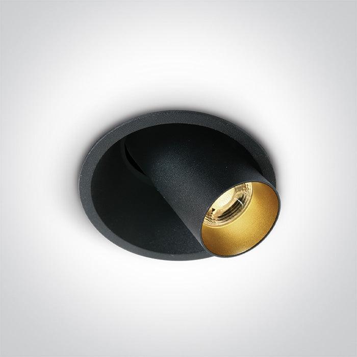 ONE Light | 11107C/B/W BLACK COB 6,5W WW 700mA 36deg ADJUSTABLE DARK LIGHT - OEM NORDIC - Quality Parts Distribution