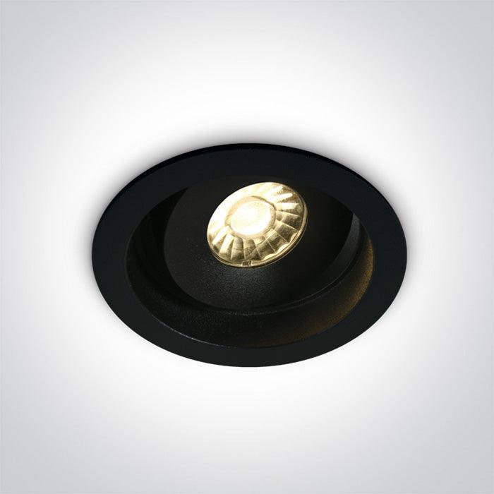 ONE Light | 11107DA/B/W BLACK LED 7W WW 36deg 230V ADJUSTABLE DARK LIGHT - OEM NORDIC - Quality Parts Distribution