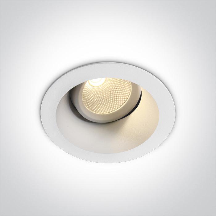ONE Light | 11107FD/W/W WHITE LED 7W WW IP20 60deg 230V ADJUSTABLE DARK LIGHT - OEM NORDIC - Quality Parts Distribution