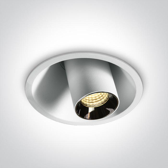 ONE Light | 11107T/W/W WHITE COB RECESSED LED 7W WW 38deg ADJUSTABLE DARK LIGHT 230V - OEM NORDIC - Quality Parts Distribution