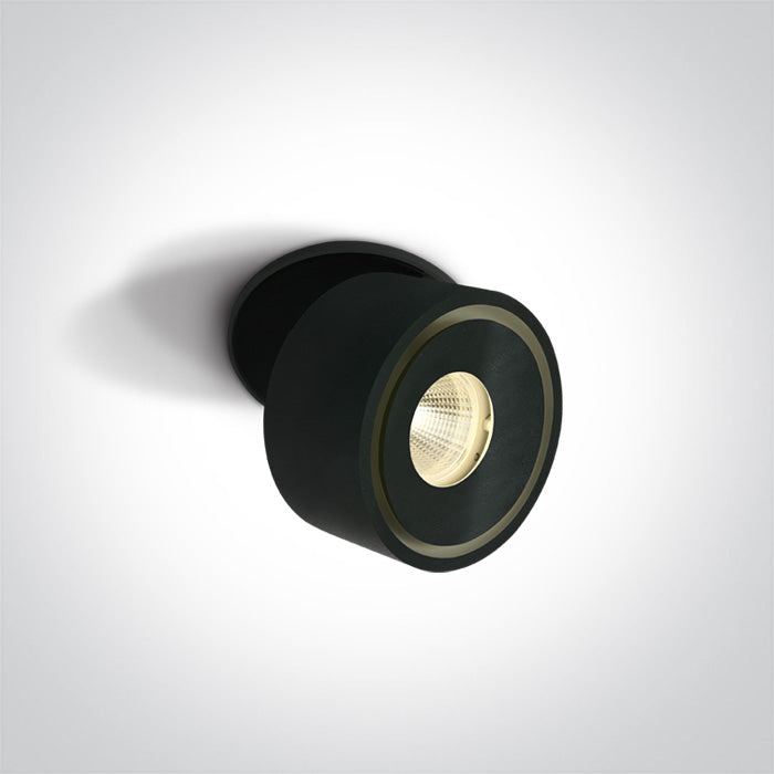 ONE Light Recessed LED Downlight 8W 600lm 3000K CRI80 IP20 Black 11108LA/B/W