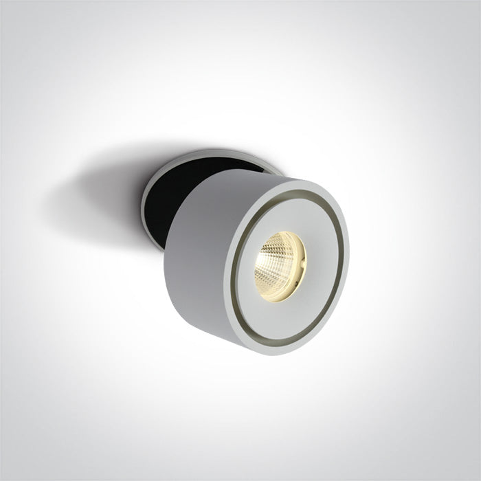 ONE Light Recessed LED Downlight 8W 600lm 3000K CRI80 IP20 White 11108LA/W/W