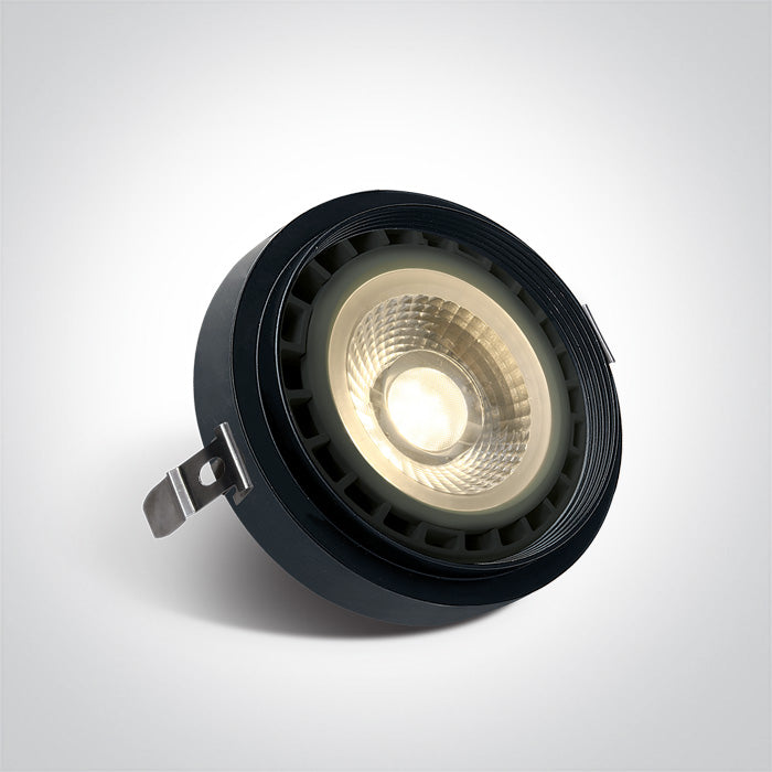 ONE Light Recessed LED Downlight GU10 75W IP20 Black 11110TR/B
