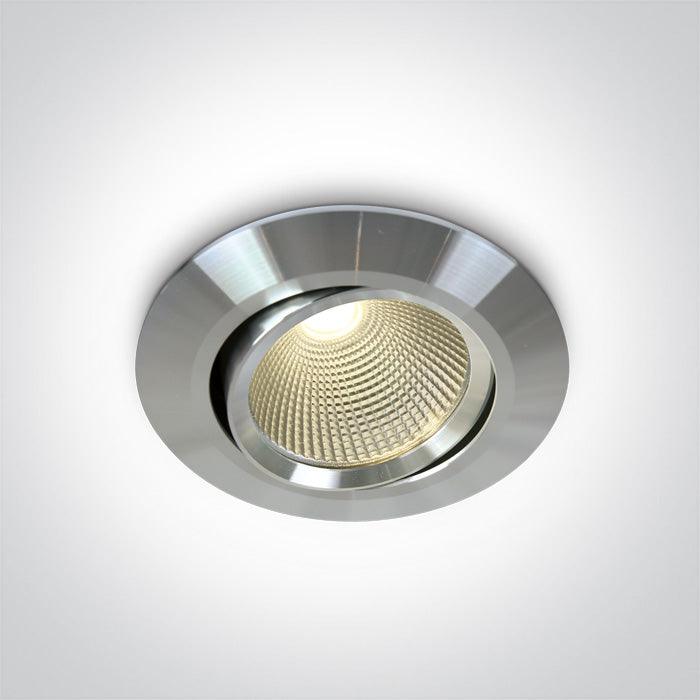 ONE Light | 11112/AL/W ALUMINIUM COB LED 12w WW 700mA 38deg IP20 ADJUSTABLE - OEM NORDIC - Quality Parts Distribution